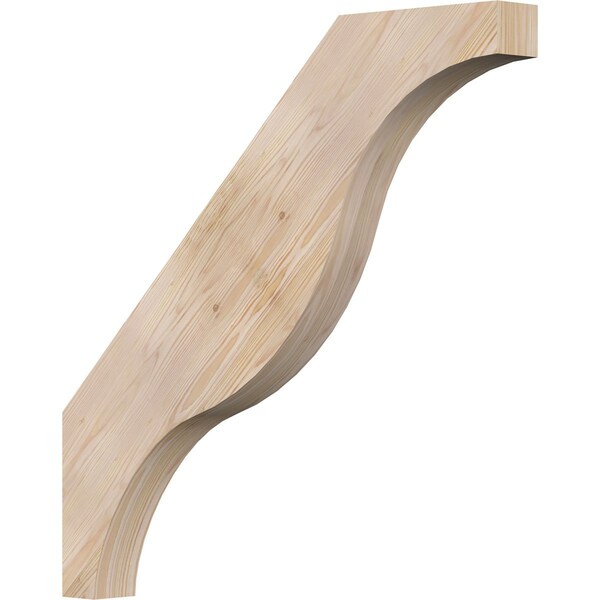 Ekena Millwork 3 1/2"W x 34"D x 34"H Funston Smooth Knee Brace, Douglas Fir BRC04X34X34FST00SDF - main